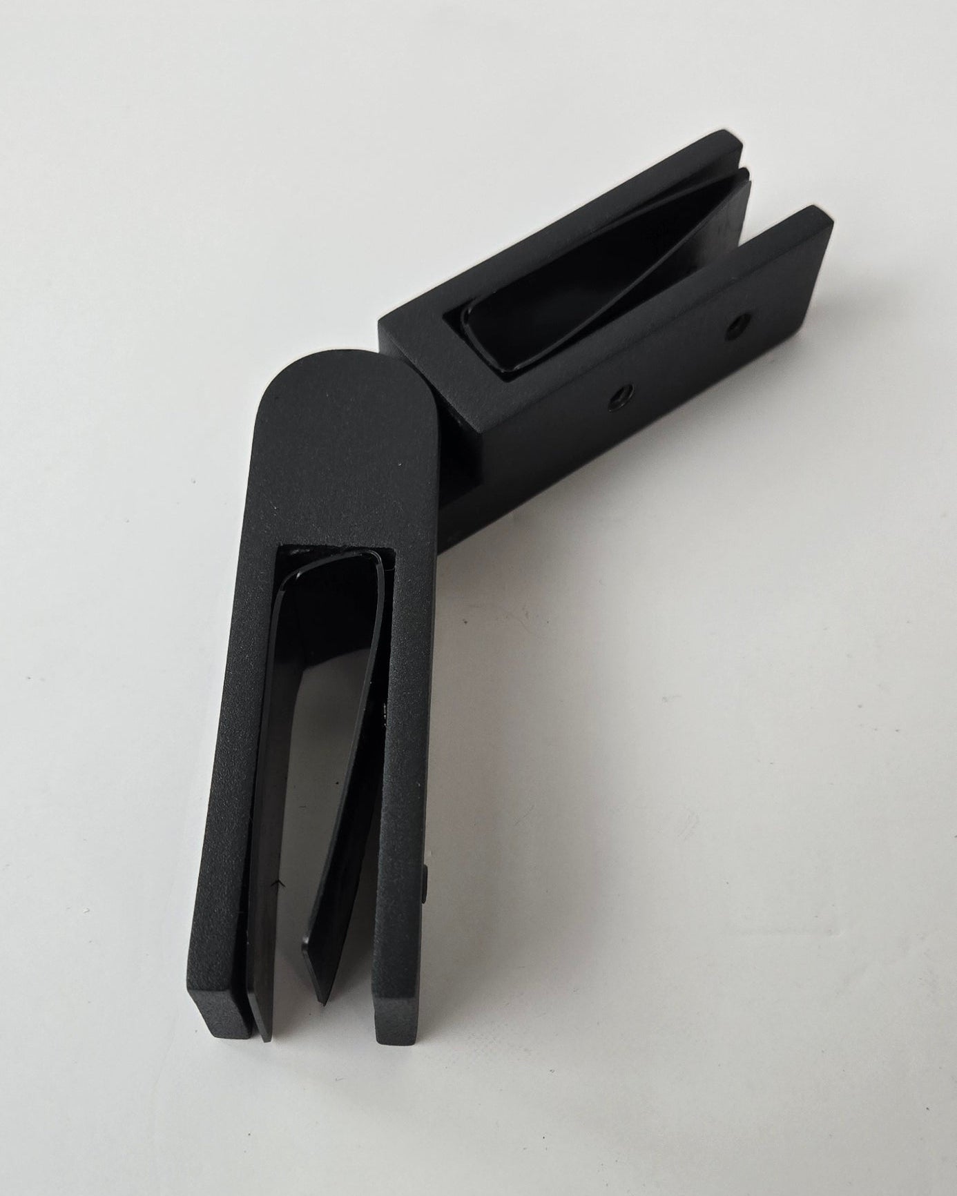 Glass to Glass Adjustable Union 1" Black