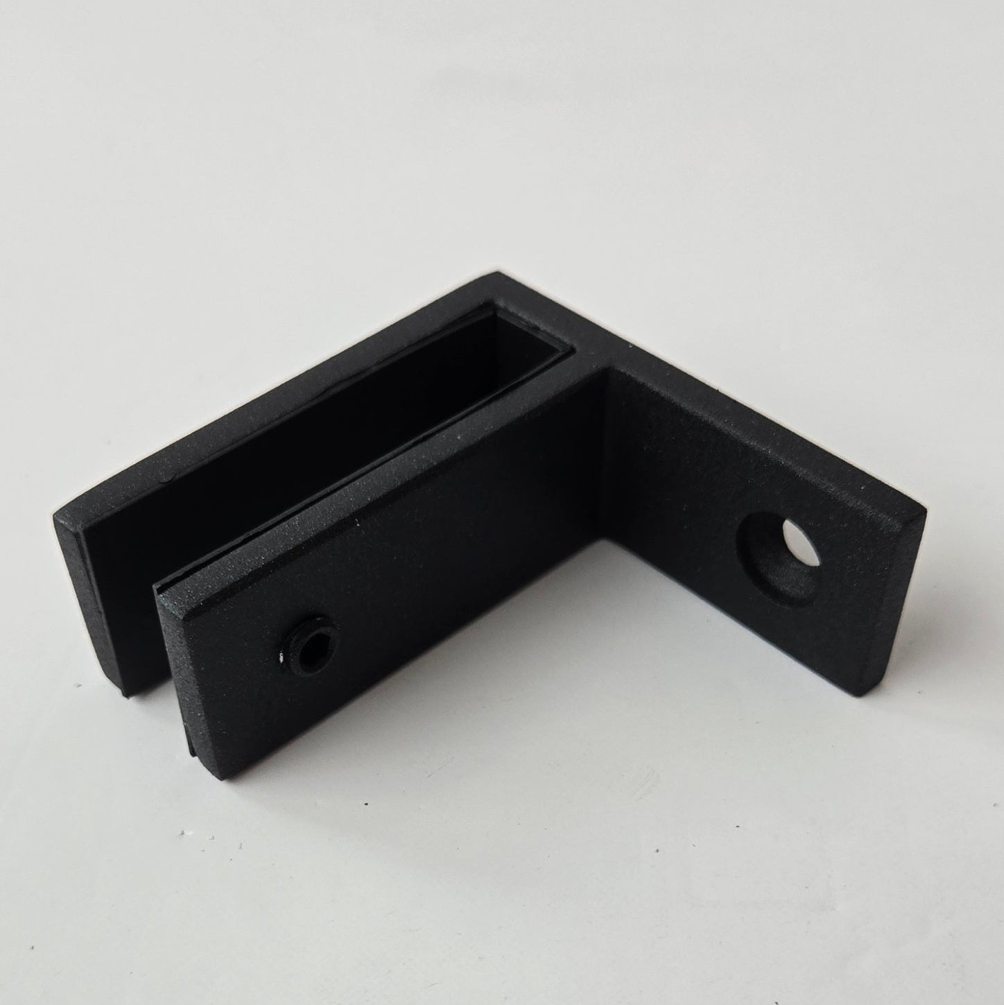 Glass to Wall Union 1" Black