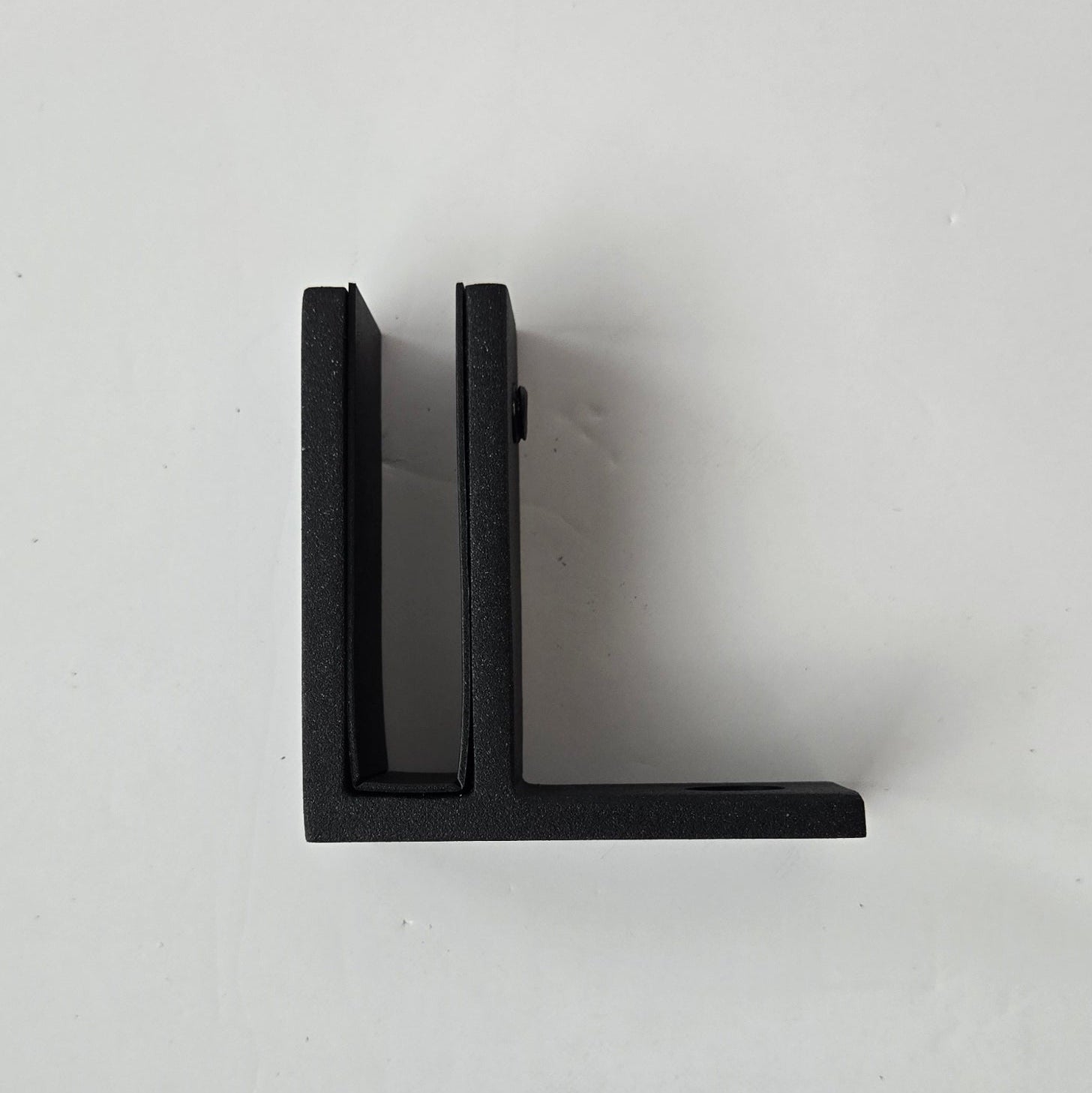 Glass to Wall Union 1" Black