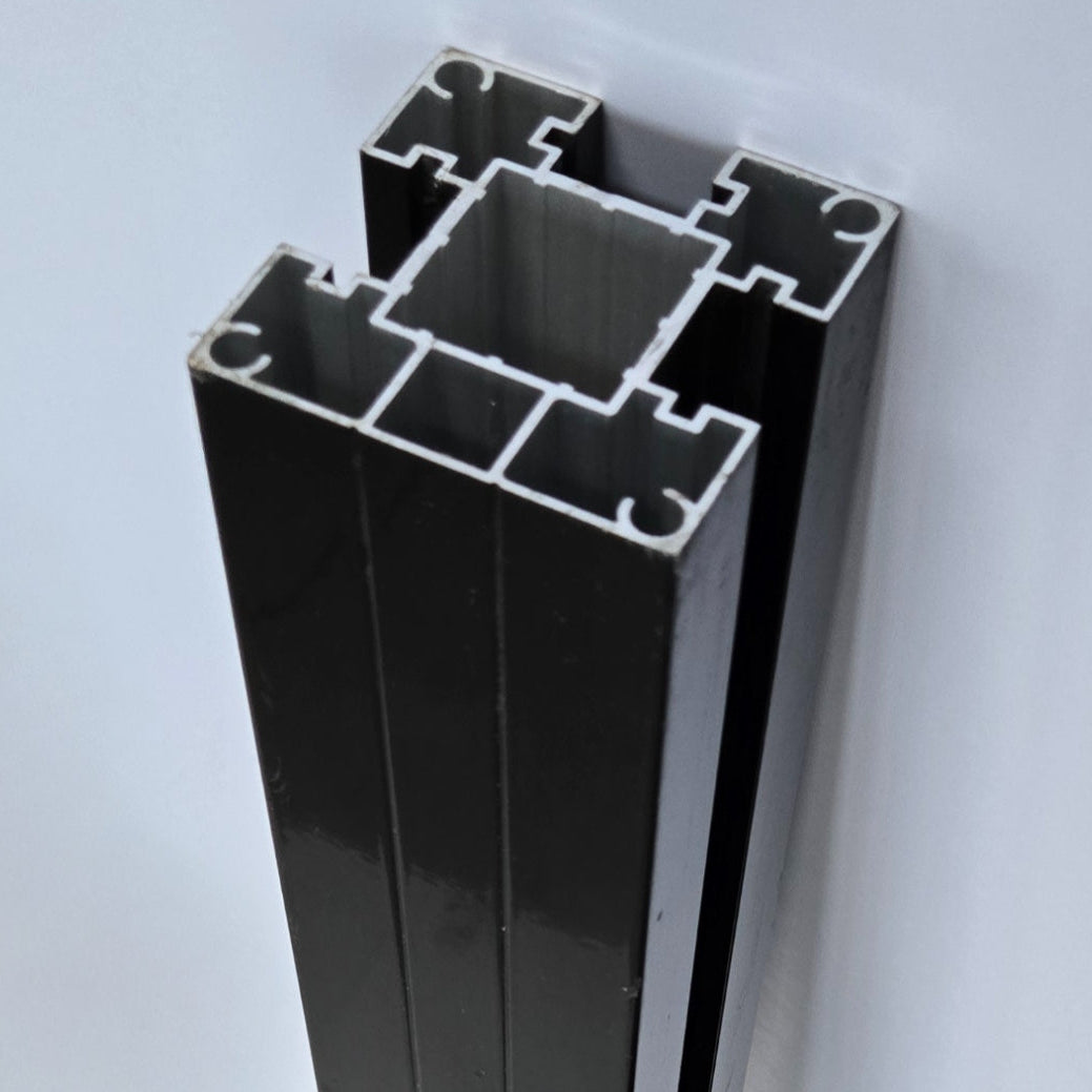 Composite WPC Privacy Fencing - Aluminium Line Post