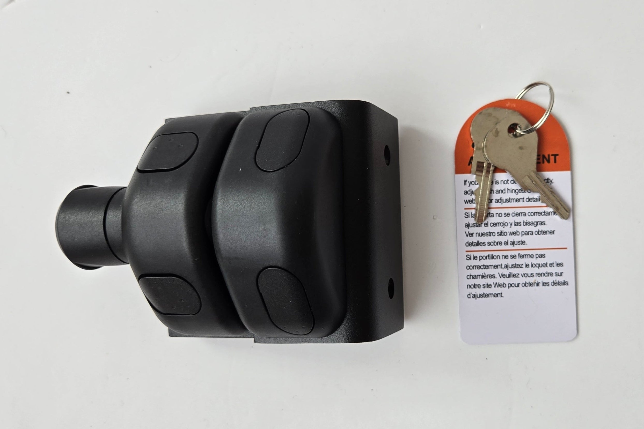 12MM Glass Pool Fence Key Lock Black