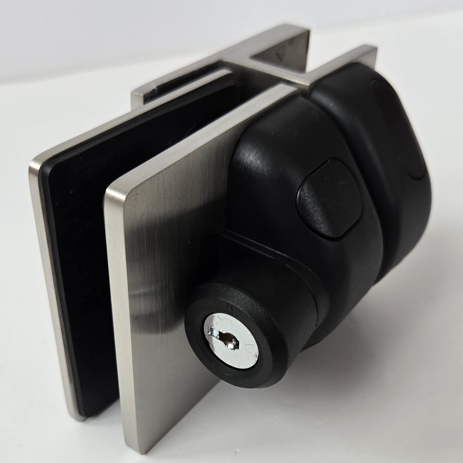 12MM Glass Pool Fence Key Lock Inside Open Stainless