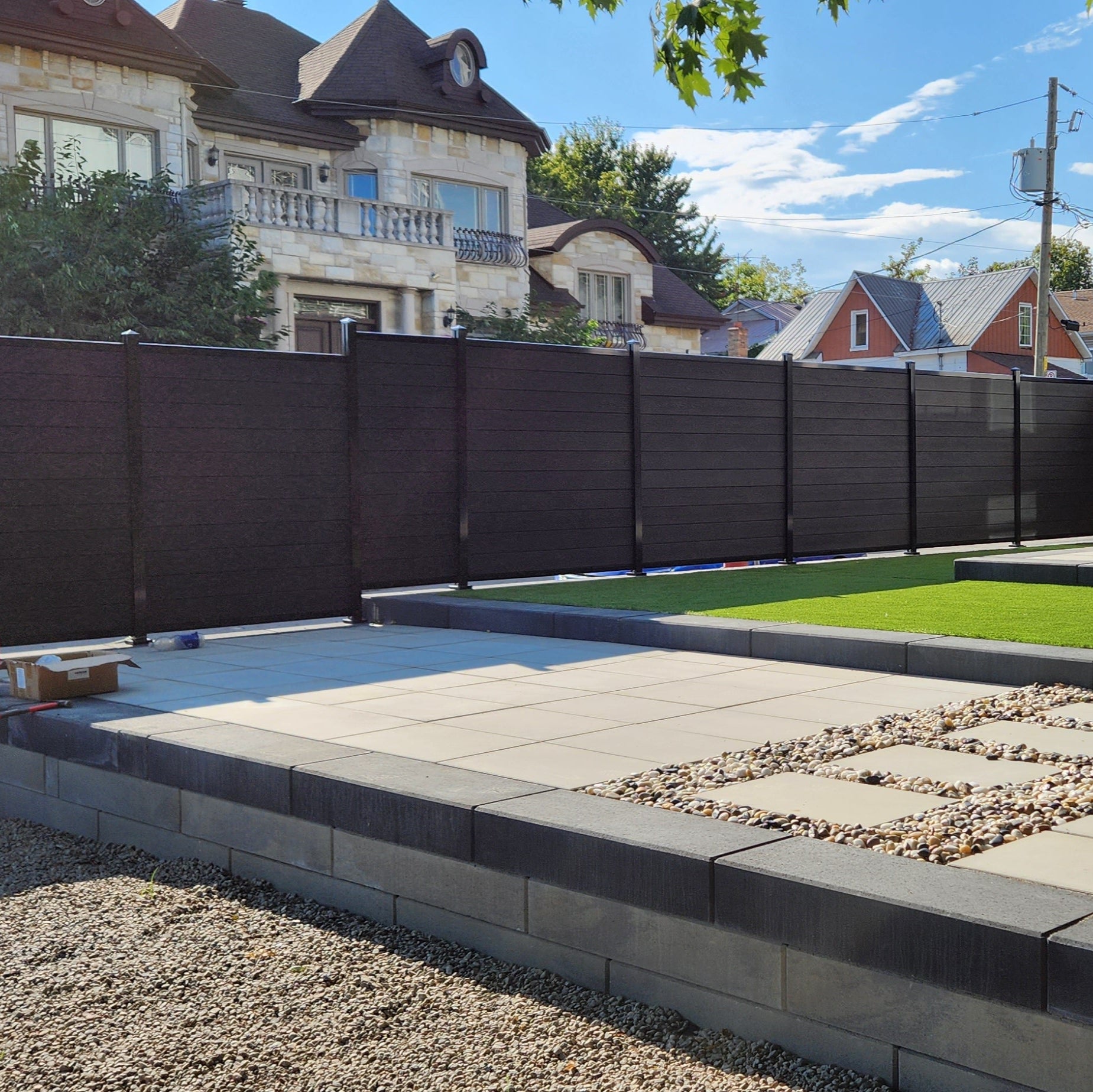 Composite WPC Privacy Fencing - Black