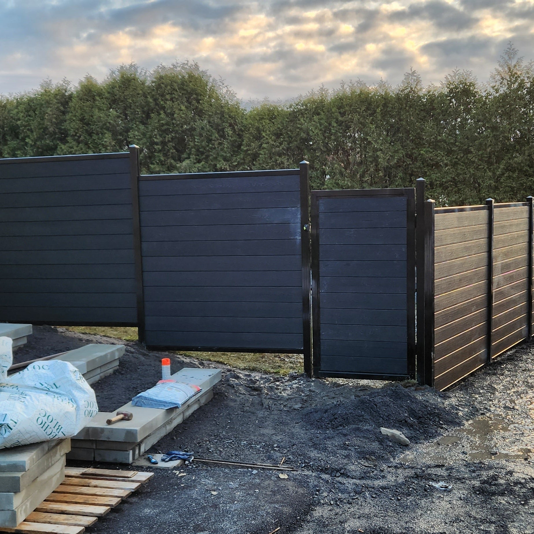 Composite WPC Privacy Fencing - Black