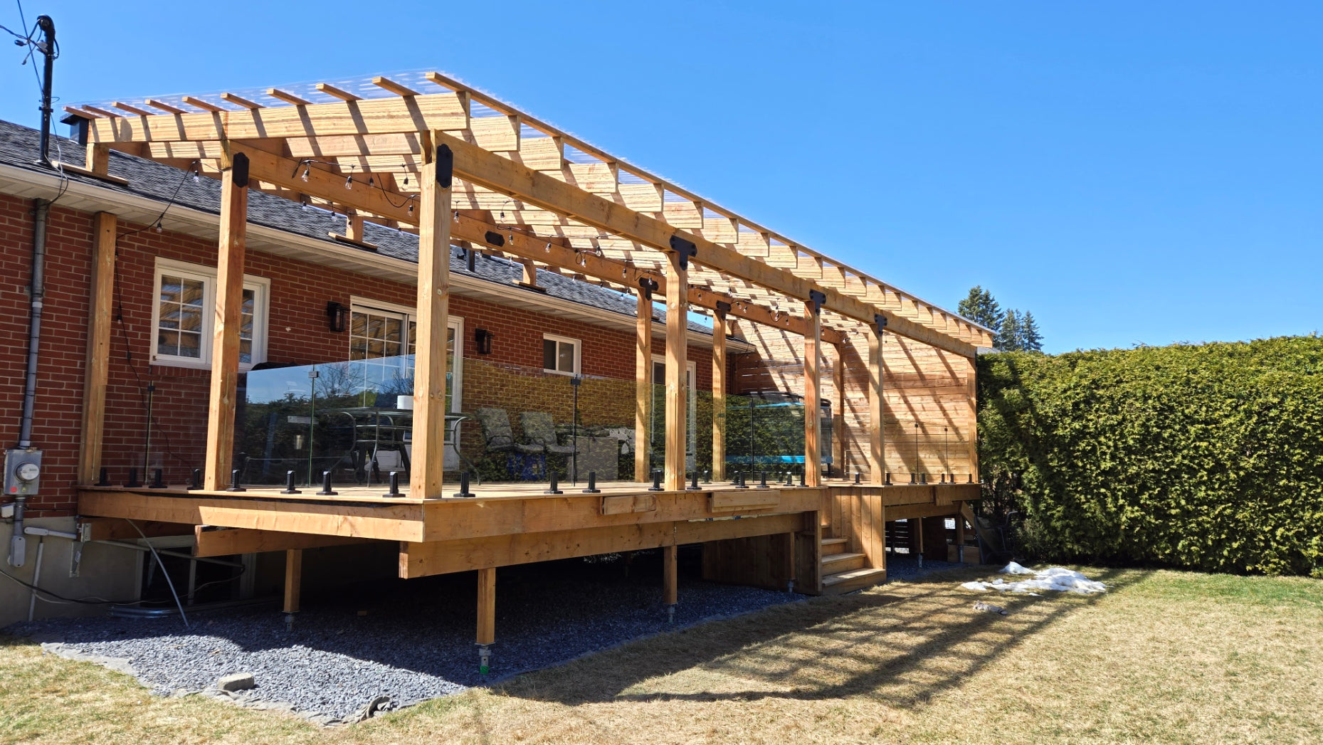 12mm Glass 36" High on Balcony