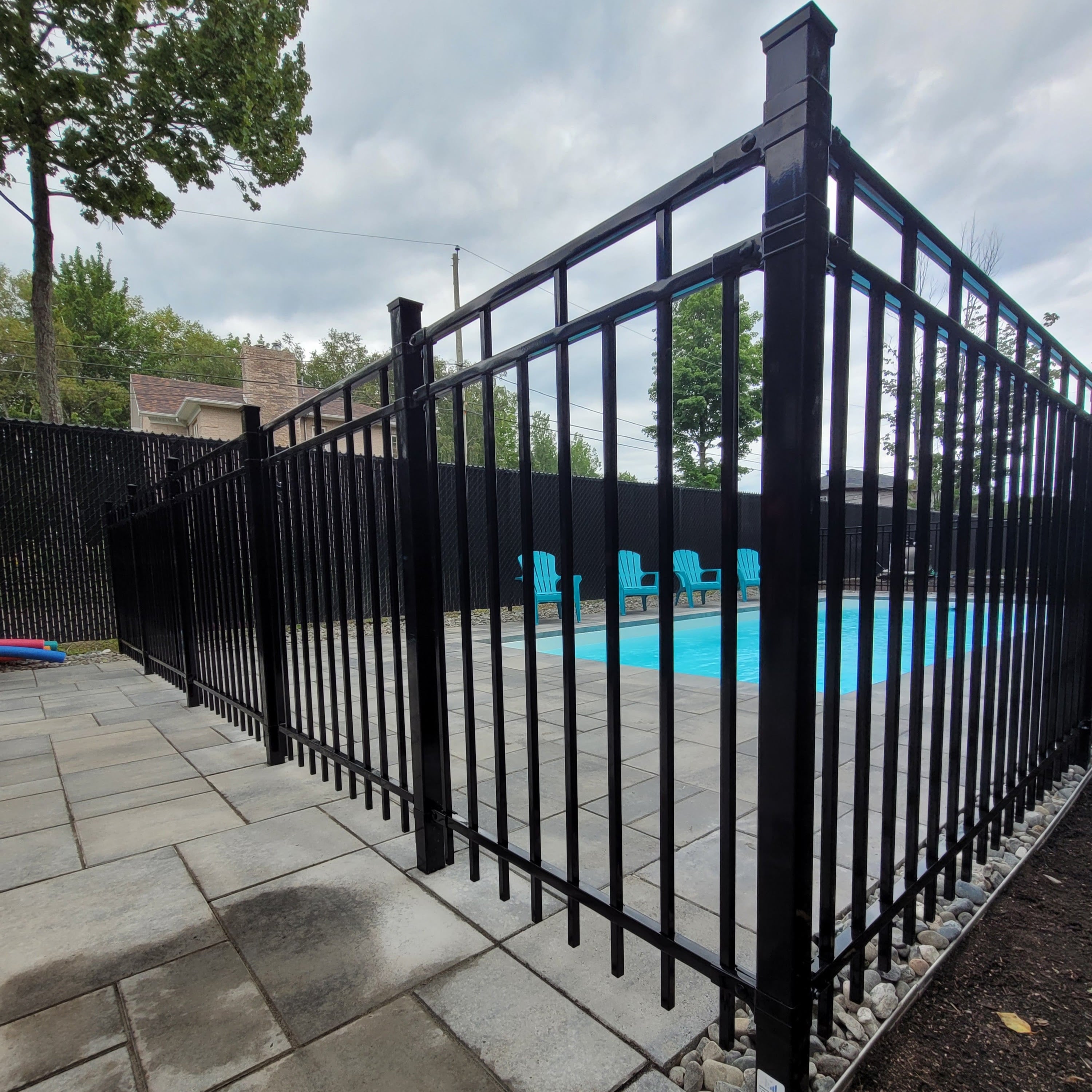 Contemporary Aluminium Ornamental Pool Fence