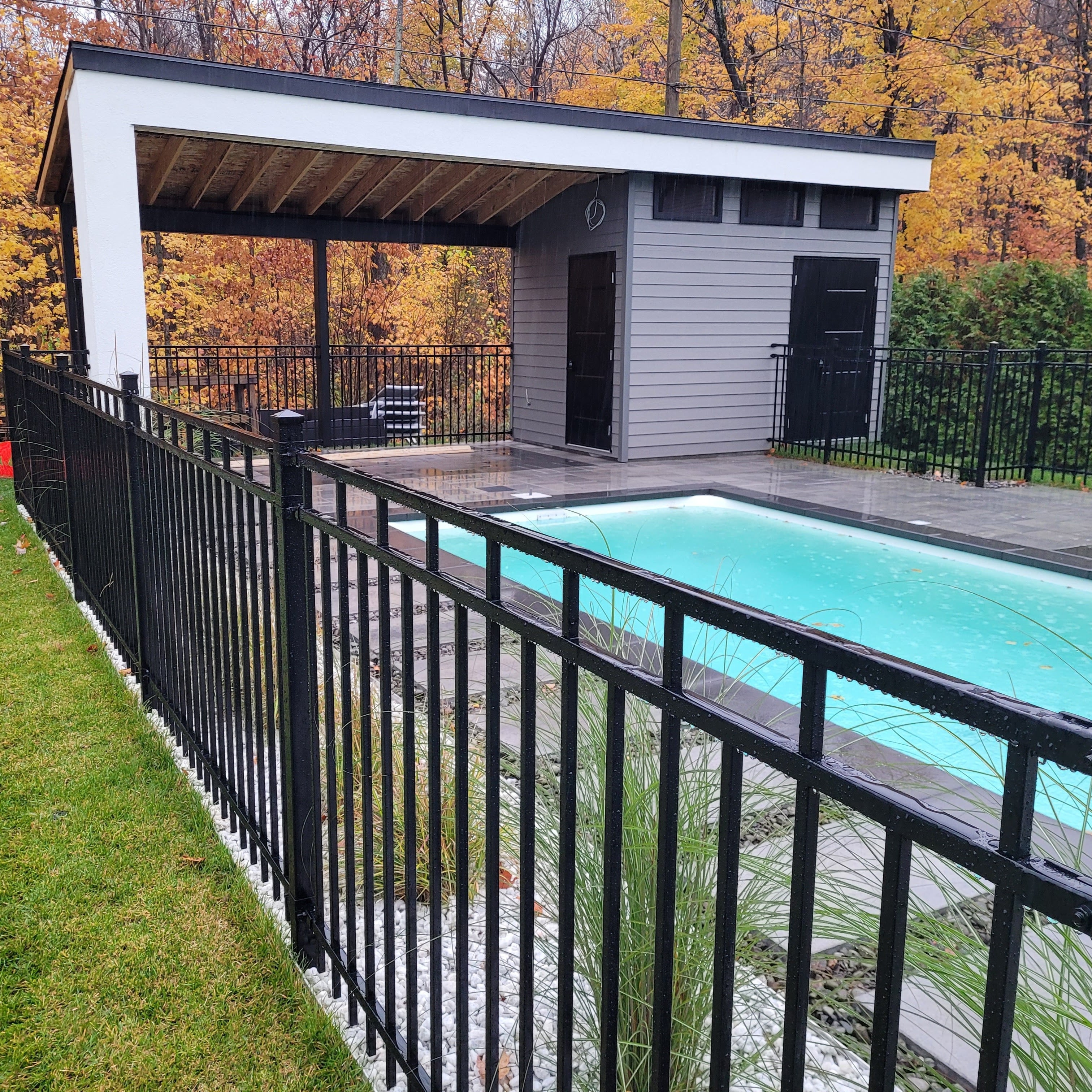 Contemporary Aluminium Ornamental Pool Fence