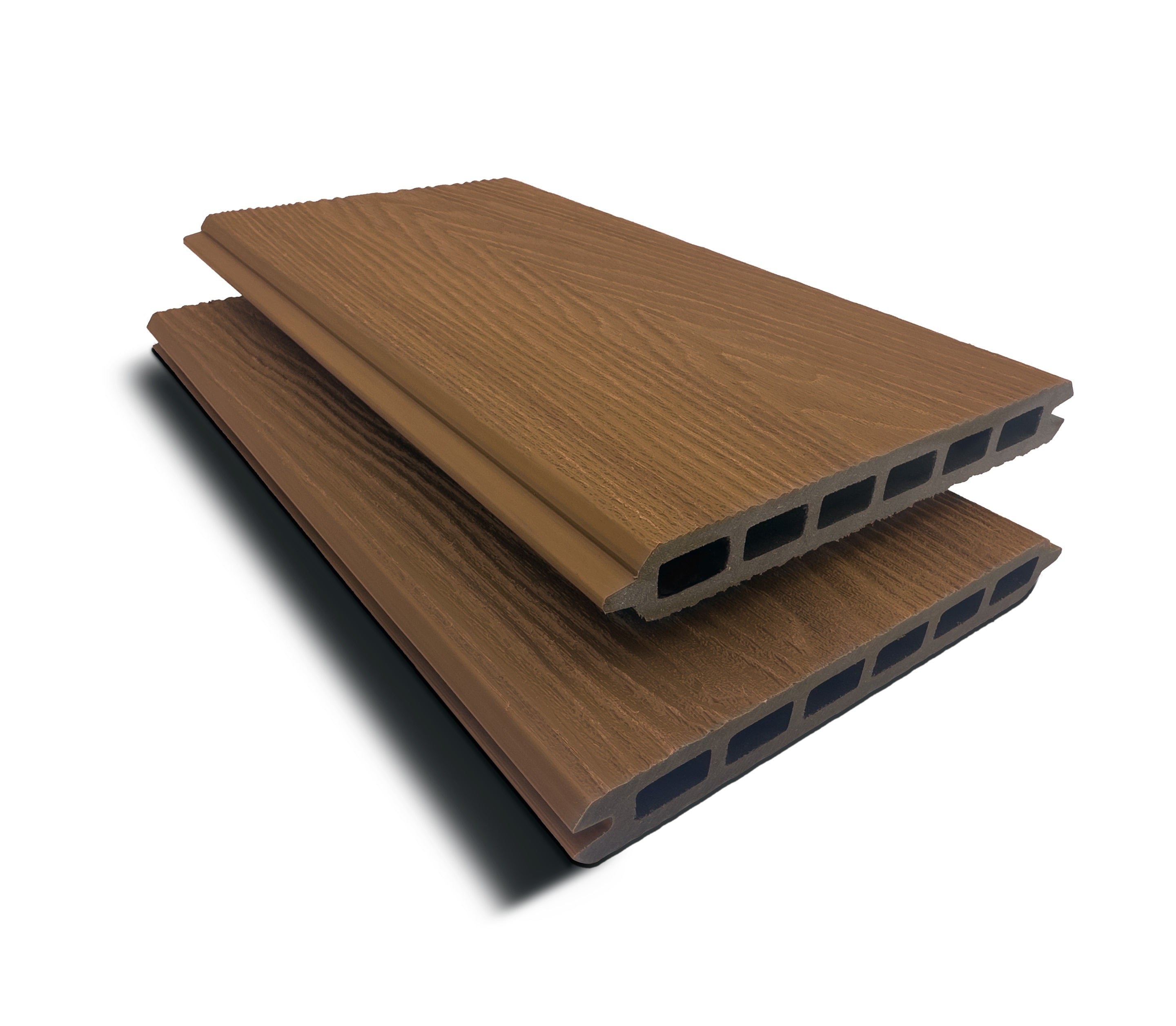 Composite WPC Privacy Fencing - Golden Teak