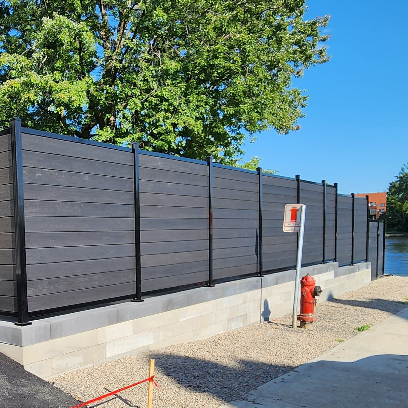 Composite WPC Privacy Fencing - Black