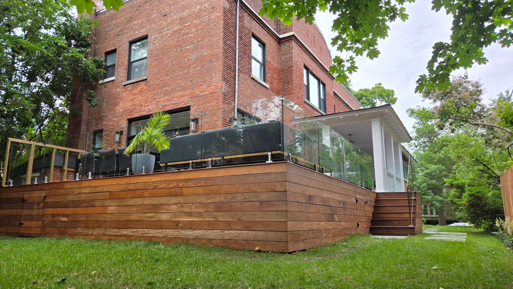 12mm Glass 42" High on Balcony