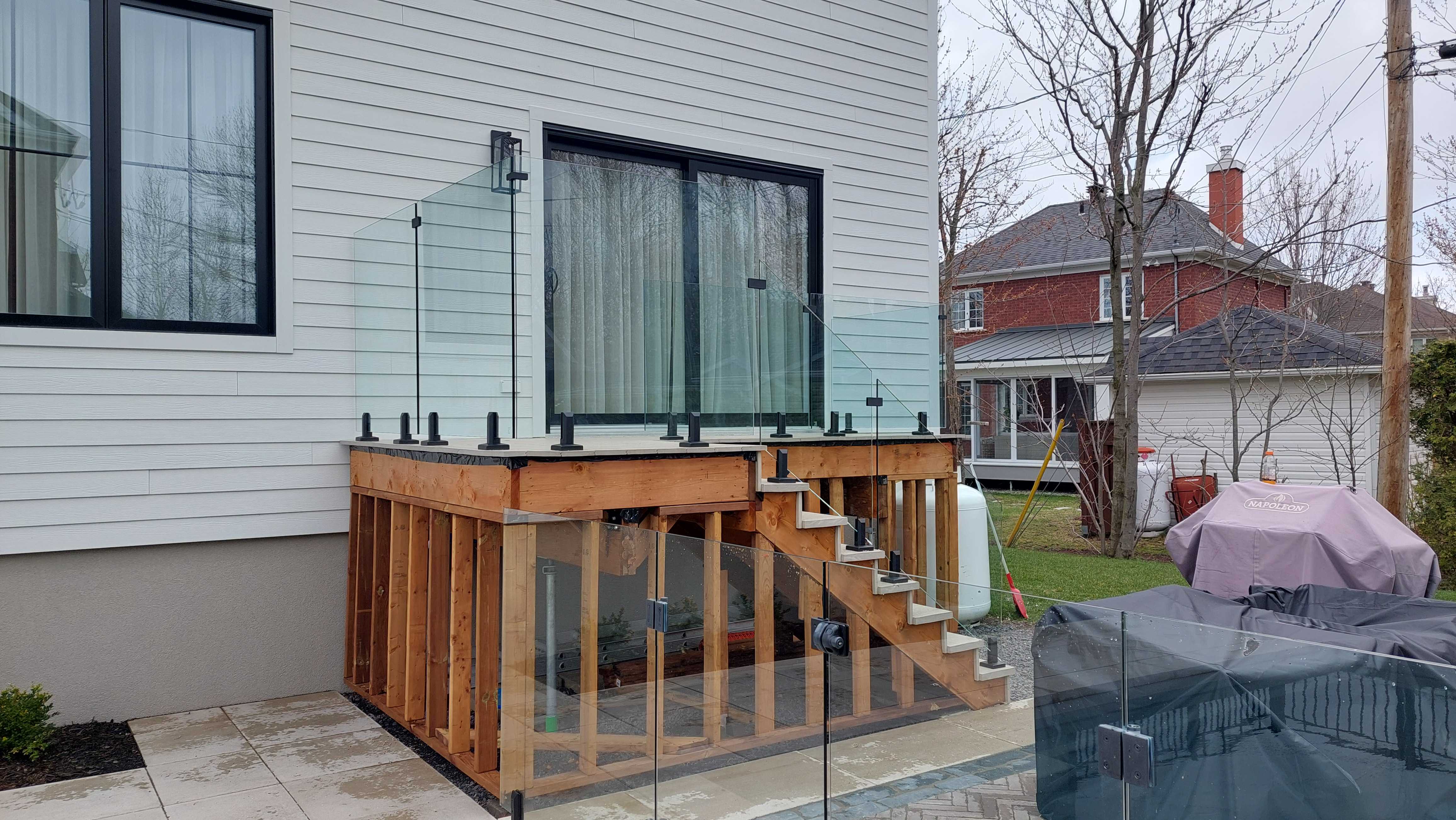 12mm Glass 42" High on Balcony