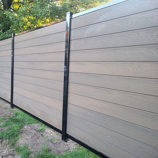 Composite WPC Privacy Fencing - Walnut